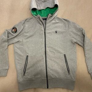 Polo Ralph Lauren Gray Hoodie with Polo Cookie Crest